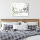 Raumnädel-Luftkonzept Zeichnend Leinwanddruck (Insitu (Schlafzimmer))