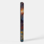 Raumnebel Fußball-Shot iPhone Hülle (Rechte Seite)