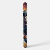 Raumnebel Fußball-Shot iPhone Hülle (Linke Seite)