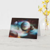 Raumnebel und Sternenkarten Karte (Gelbe Blume)
