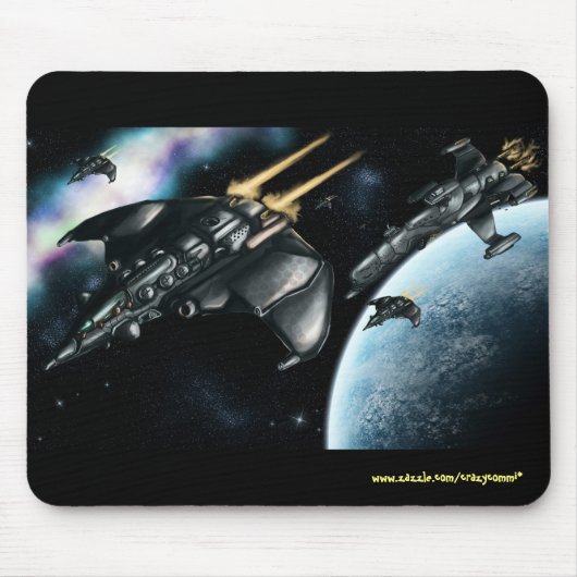 Raumpatrouille cooler mousepad Entwurf (Vorne)