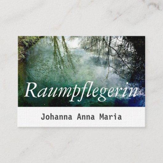 Raumpflege Visitenkarten Visitenkarte (Vorderseite)