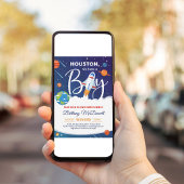 Raumplanet Sonnensystem Es ist eine Baby-Dusche Einladung