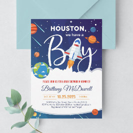 Raumplanet Sonnensystem Es ist eine Baby-Dusche Einladung