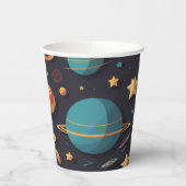 Raumplaneten Pappbecher (Links)