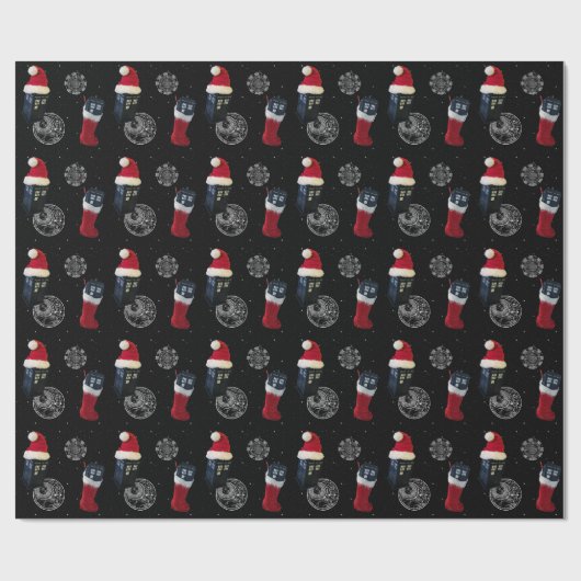 Raumpolizeikasten-Entwurfs-Packpapier Geschenkpapier (Flach)