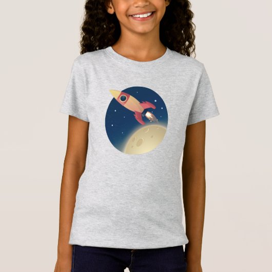 Raumrakete T-Shirt (Vorderseite)