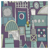 Raumraketenkonstruktion Stoff (Nahaufnahme)