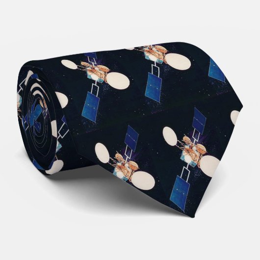 Raumsatellit Krawatte (Gerollt)