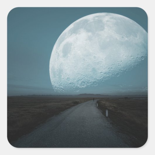 RAUMSCHICHT QUADRATISCHER AUFKLEBER (Vorderseite)