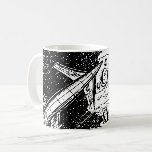 Raumschiff 2 kaffeetasse (Vorderseite Links)