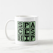 Raumschiff, Alien Schiff Kaffeetasse (Links)