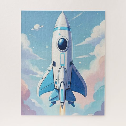 Raumschiff am Himmel Puzzle (Vertikal)