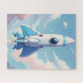 Raumschiff am Himmel Puzzle (Horizontal)