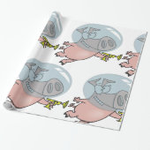 Raumschiff-Astronaut mit Phaser Geschenkpapier (Ungerollt)