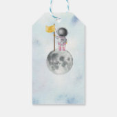 Raumschiff Astronaut rosa Raketengalaxie Schiff St Geschenkanhänger (Rückseite)