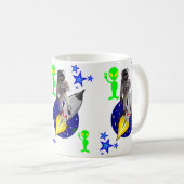 Raumschiff-Astronaut-Tasse Kaffeetasse (VorderseiteRechts)