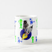 Raumschiff-Astronaut-Tasse Kaffeetasse (Mittel)