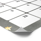 Raumschiff Astronaut Terminkalender Poster (Ecke)