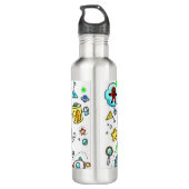 Raumschiff Astronautenwasserflasche Edelstahlflasche (Rückseite)