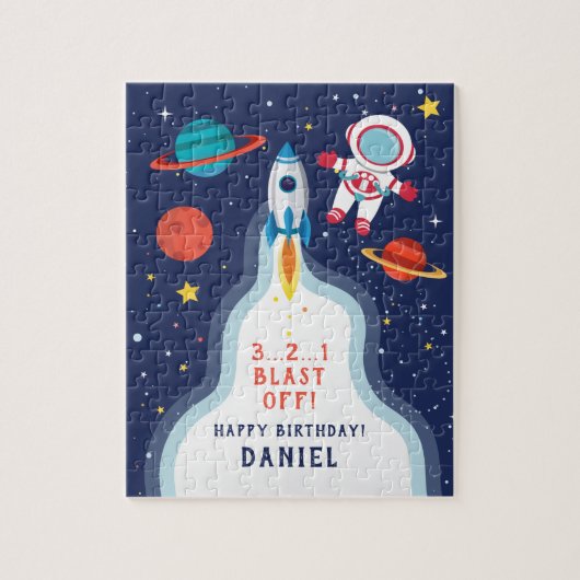 Raumschiff Astronautin Jigsaw Puzzle (Vertikal)