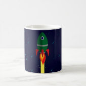 Raumschiff-Astronautin Kaffeetasse (Mittel)