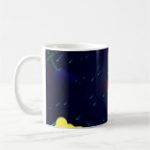 Raumschiff-Astronautin Kaffeetasse (Links)