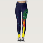 Raumschiff-Astronautin Leggings (Vorderseite)