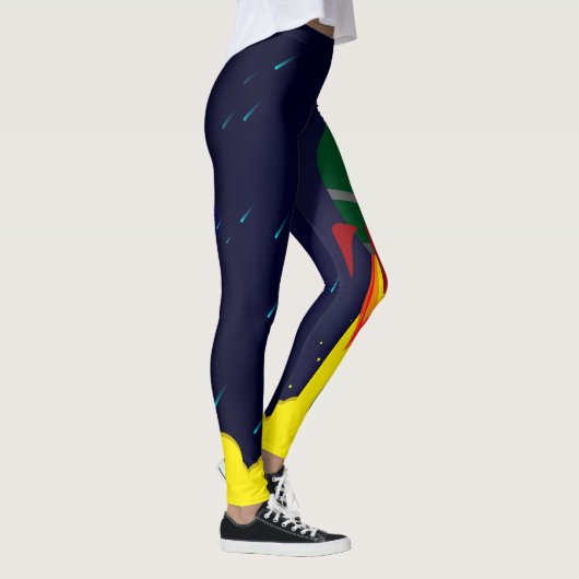 Raumschiff-Astronautin Leggings (Rechts)