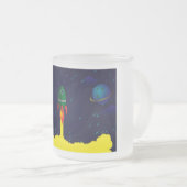 Raumschiff-Astronautin Mattglastasse (VorderseiteRechts)