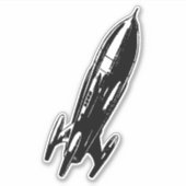 Raumschiff Aufkleber (Vorderseite)