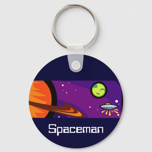 Raumschiff bis Saturn Schlüsselanhänger (Vorderseite)