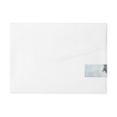 Raumschiff Columbia Rundum-Adressaufkleber (Rückseite)