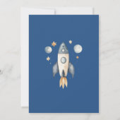 Raumschiff der Astronauten Einladung (Rückseite)