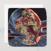 Raumschiff der Vintagen Science Fiction (Vorne/Hinten)