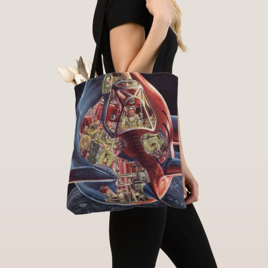 Raumschiff der Vintagen Science Fiction Tasche (Von Nahem)