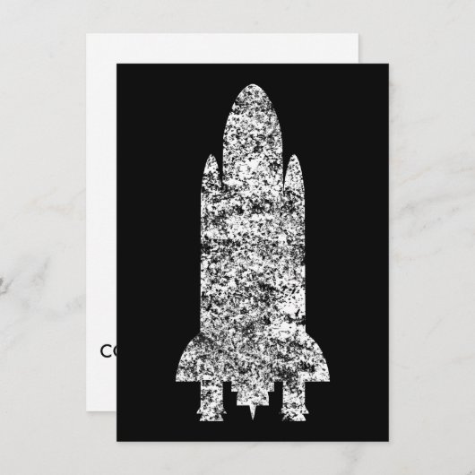 Raumschiff Einladung (Vorne/Hinten)