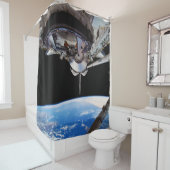 Raumschiff-Entdeckung im Erdorbit Duschvorhang (Beispiel)