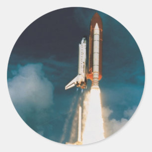 Raumschiff-Entdeckungen verschwinden Runder Aufkleber