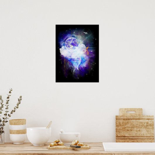 Raumschiff Erde Poster (Küche)