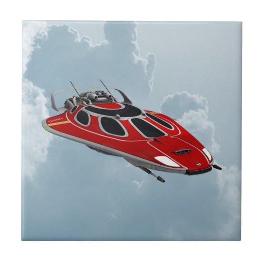 Raumschiff Fliese (Vorderseite)