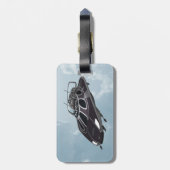 Raumschiff Gepäckanhänger (Rückseite vertikal)