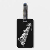 Raumschiff Gepäckanhänger (Rückseite vertikal)