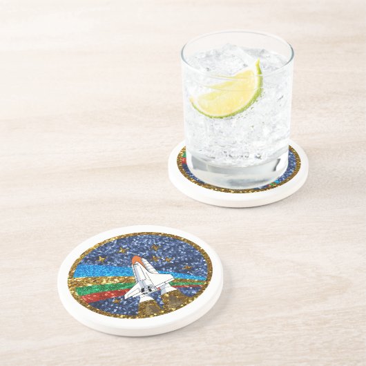 Raumschiff Getränkeuntersetzer (Seite)