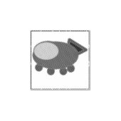 Raumschiff Gummistempel (Prägung)