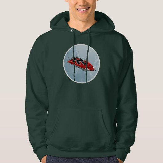 Raumschiff Hoodie (Vorderseite)