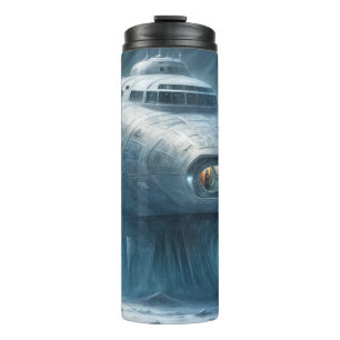Raumschiff im Eisberg festgehalten Thermosbecher