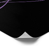 Raumschiff im Weltraum Poster (Ecke)