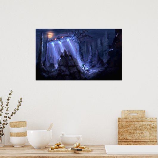 Raumschiff-Invasion v2 Poster (Küche)