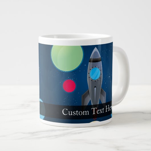 Raumschiff Jumbo-Tasse (Vorderseite Rechts)